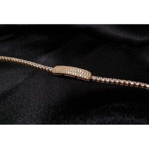 K Signed 925 China 7" Tennis Bracelet